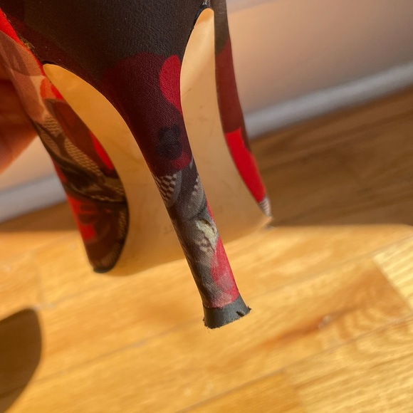 Nine West floral heels sz. 9 - Picture 4 of 5